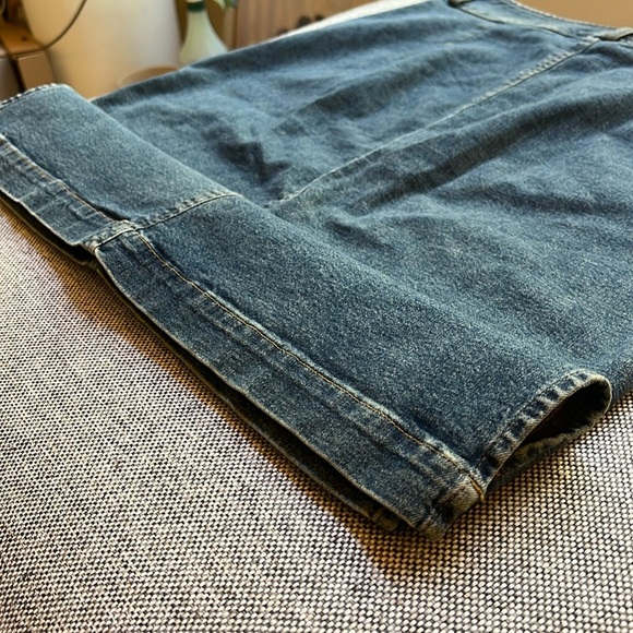 Y2K Vintage Denim Mid Rise Maxi Skirt, with belt detailing, Circa 2006 - Picture 14 of 17